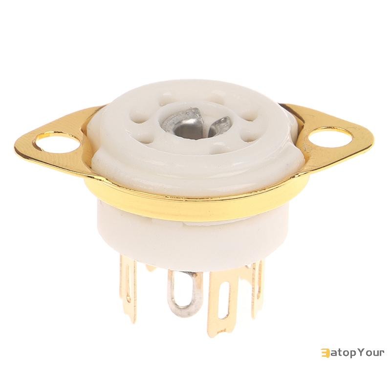 EatopYour] 1PCS 6AQ5 EAA91 6J1 6J2 6X4 6Z4 ซ็อกเก็ตหลอดGold-Platedซ็อกเก็ตสําหรับ 7Pin B7Gเครื่องขยา