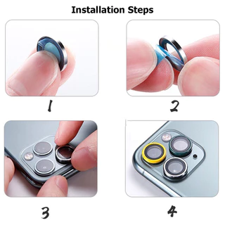 Luminous lens film ฟิล์มกล้องสำหรับ IPhone 17 13 15 11 14 16 Pro Max 14 15Plus 12 13mini ฟิล์มป้องกันเลนส์เรืองแสง