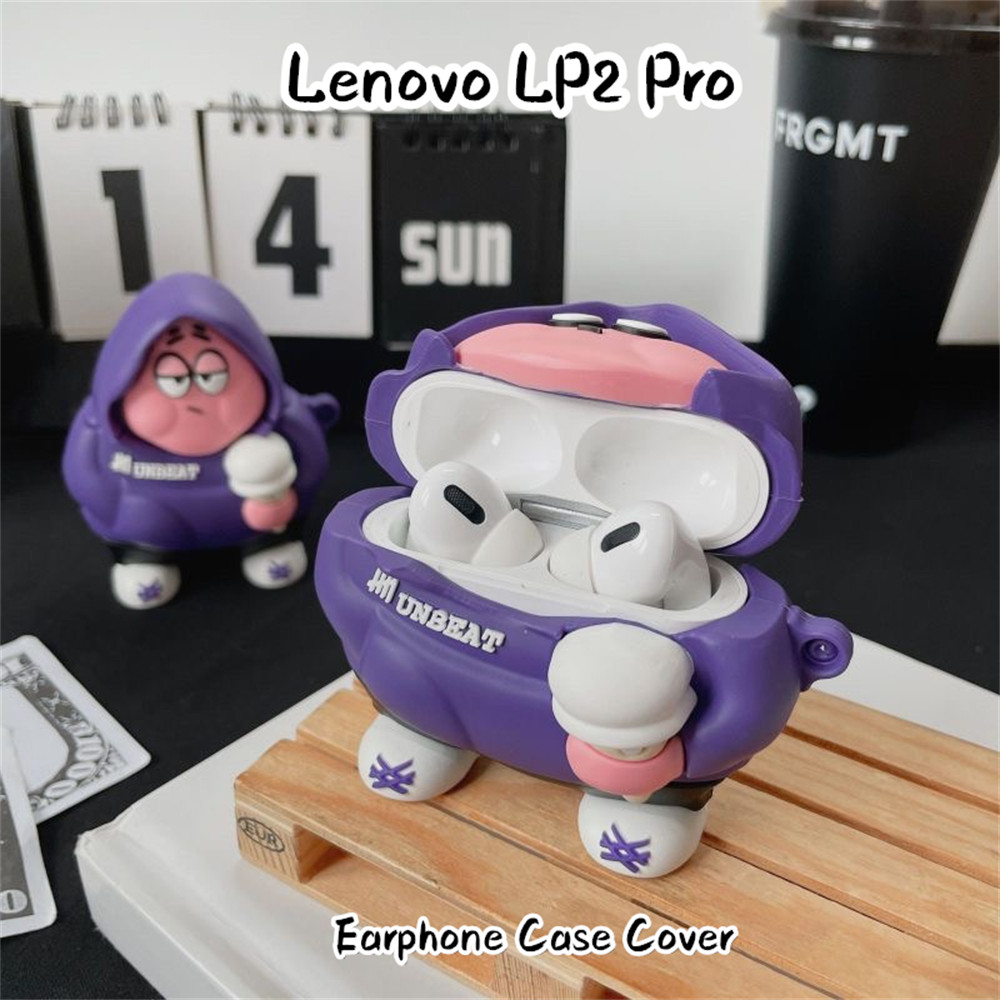 【Case Home】นําไปใช้กับ Lenovo LP2 Pro เคส Case เคสหูฟัง การ์ตูนนวัตกรรม ซิลิโคนนุ่ม เคส เคสหูฟัง