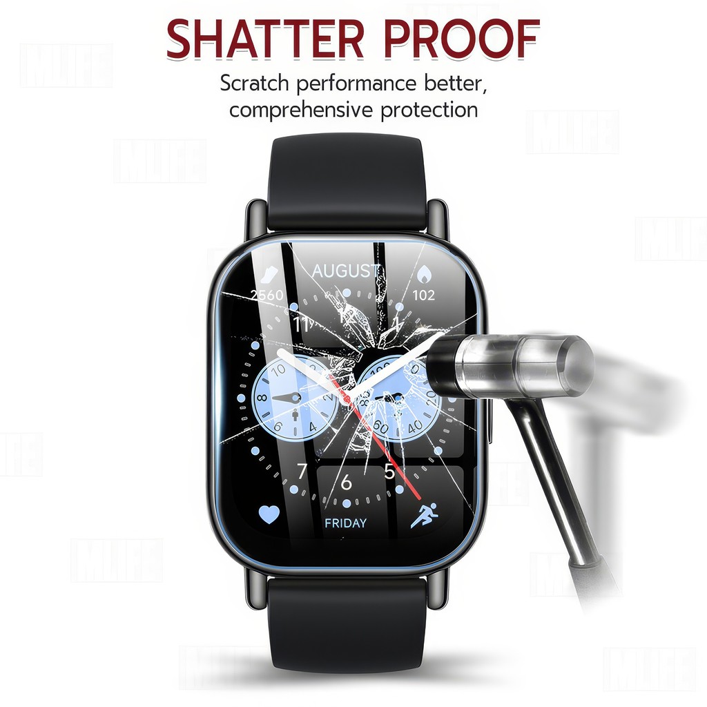 MLIFE - กระจก นาฬิกา Xiaomi Redmi Watch 5 Lite แบบสุญญากาศ ฟิล์มกันรอย กระจกนิรภัย - Premium Curved Tempered Glass - รูปที่ 4