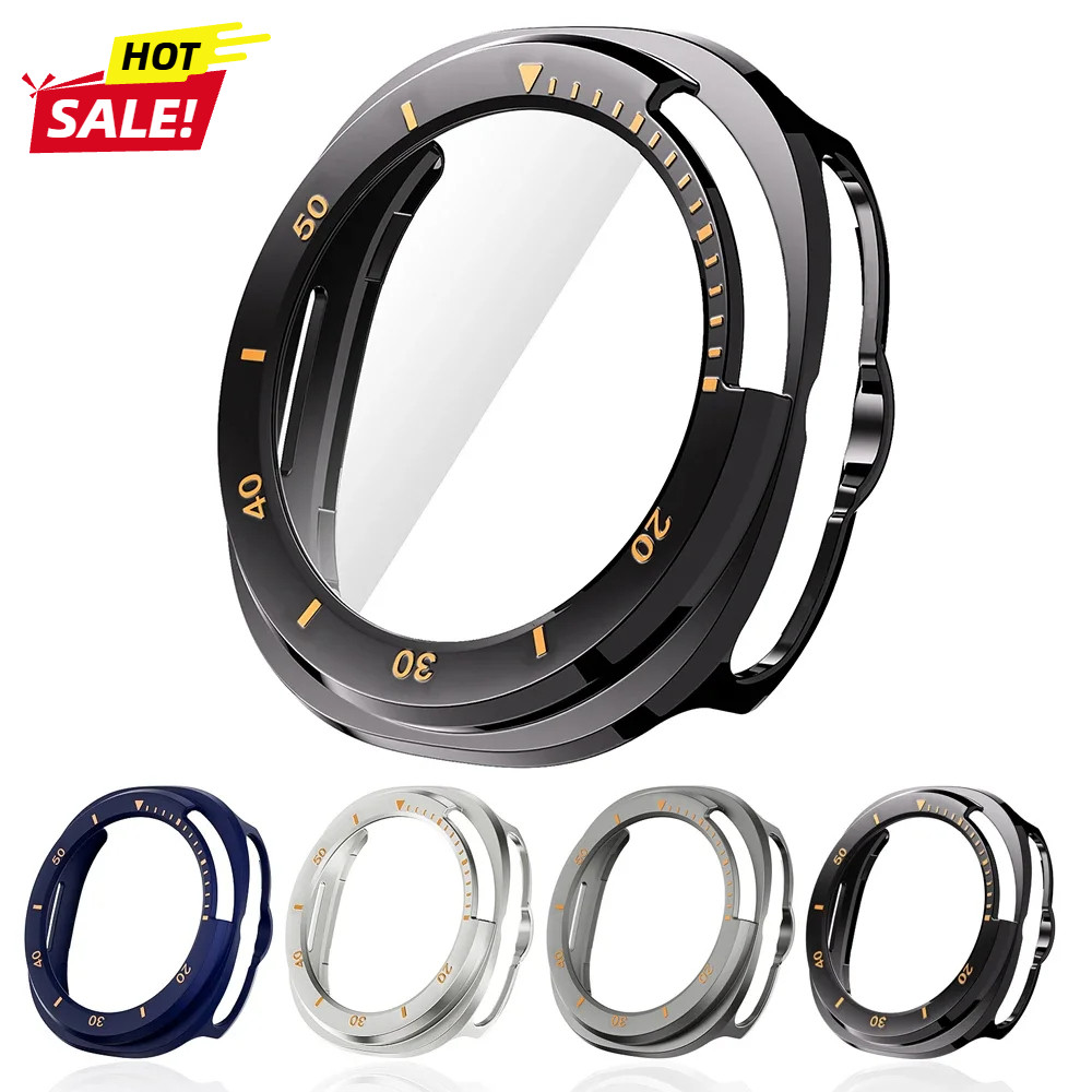 เคสป้องกันสําหรับ Samsung Galaxy Watch 8 Classic 46mm Hard PC กันชนไม่มีฟิล์มหน้าจอ Galaxy Watch 8 Classic Cover Accessories