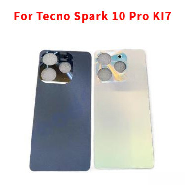 ฝาหลังแบตเตอรี่สําหรับ Tecno Spark 10 Pro KI7 ฝาประตูด้านหลัง