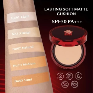 ( Flashsale) CHAT LASTING SOFT MATTE CUSHION SPF50 PA+++ คุชชั่นเหมยตู