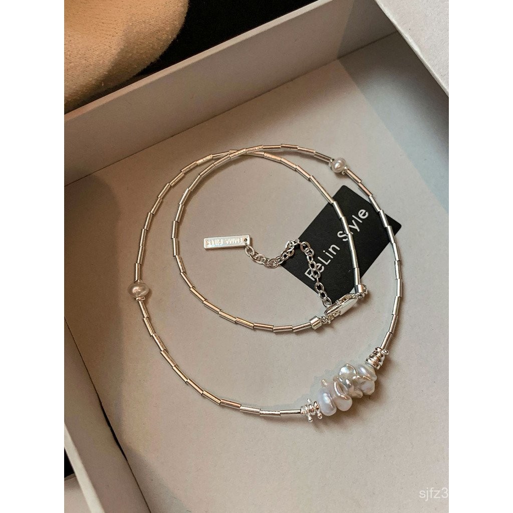 สร้อยคอ femalesilver กรอบสร้อยคอลวดลายศิลปะ วัสดุเงินSterling 925 ดีไซน์พิเศษและไม่เหมือนใคร vhl