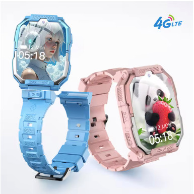 2025 ใหม่ Y98 Kids 4G สมาร์ทวอทช์ GPS + WIFI + LBS ตําแหน่ง Android 360° Rotation Dual Camera 1+8GB 