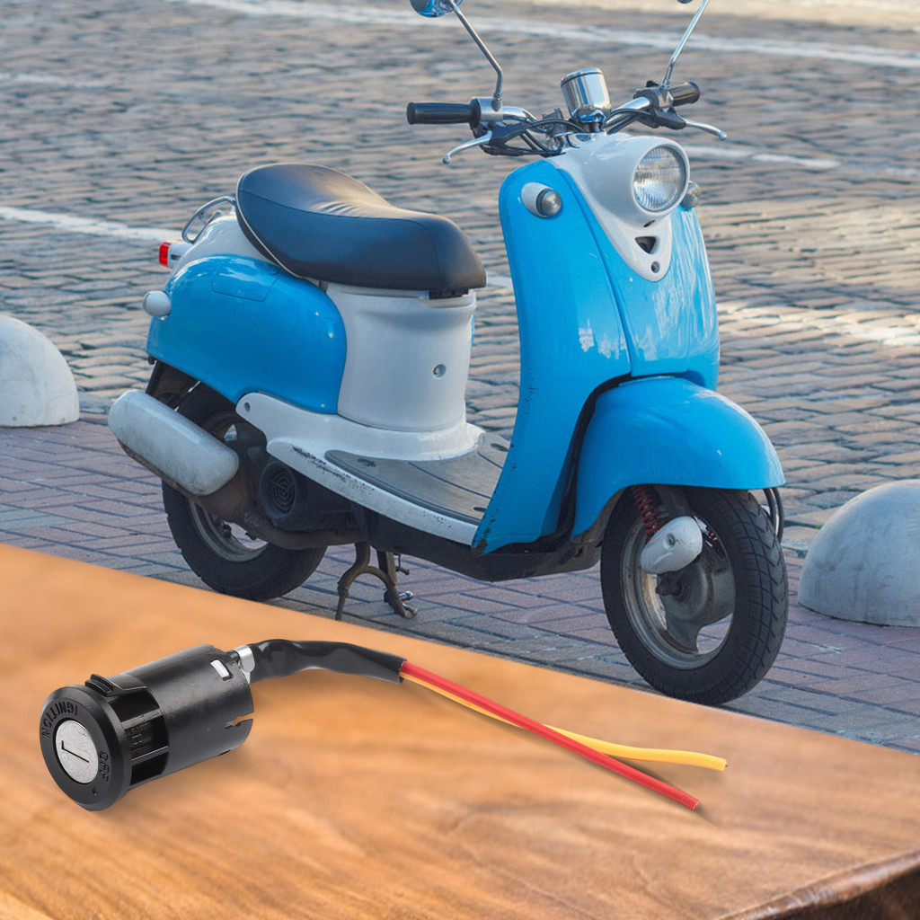 E-bike Lock + Key Wire Bike ไฟฟ้าสําหรับสวิตช์กุญแจจุดระเบิด LockKey MTB