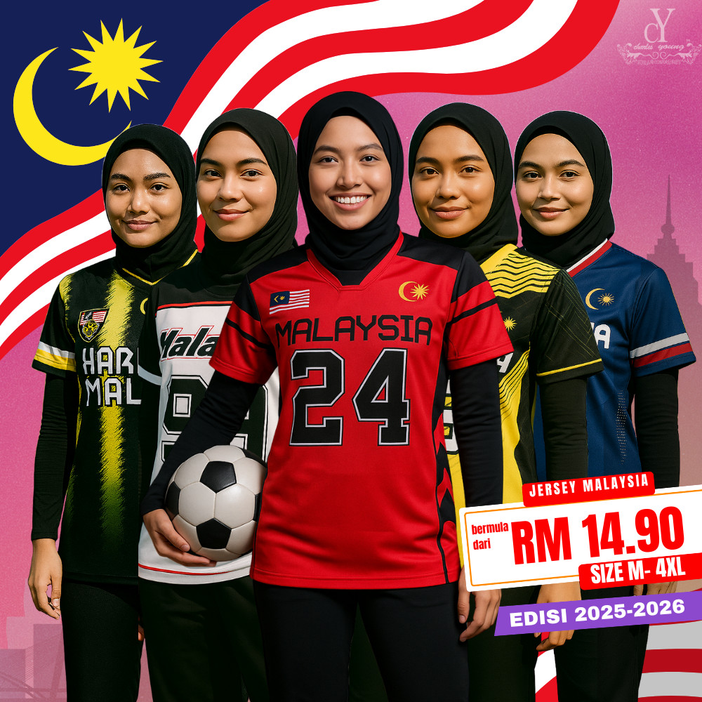 CY 4958 (M-4XL) พลัสขนาดเสื้อใหม่ Jersi Baju Bola Sepak Harimau Malaya// Baju Jersey Bola Sepak