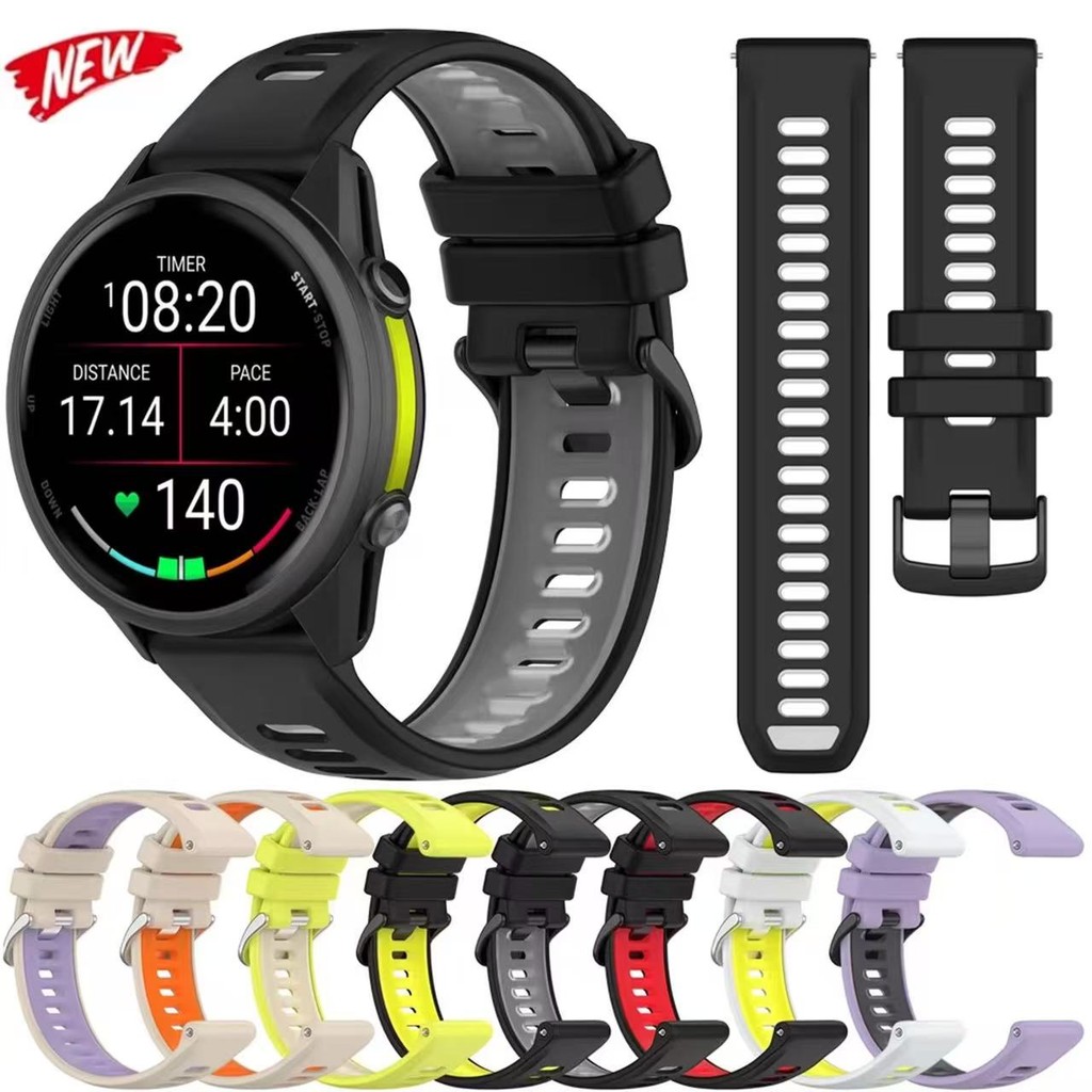 สายนาฬิกาgarmin970/935/945/955/965/fenix5/fenix6/instinct2/s62/s60สองสีสายนาฬิกา22mm