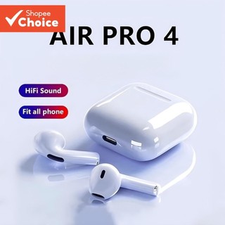 Pro 4 Earphone Wireless Bluetooth TWS Headphone Noise Reduction Gaming Headset for Mobile Devices Earbuds