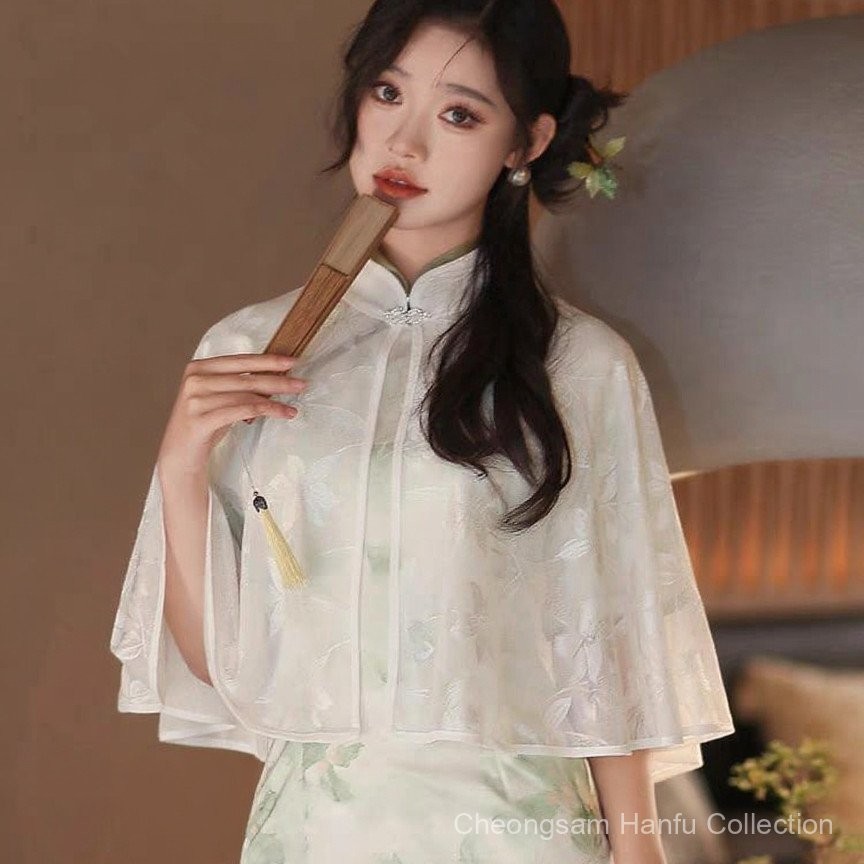 กีเพ้าสำหรับผู้หญิง ฤดูร้อน น้ำหนักเบา ป้องกันแสงแดด พร้อมเป็นผ้าคลุมไหล่และเสื้อคาร์ดิแกน