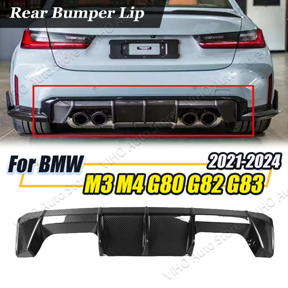 สําหรับ BMW G80 G82 G83 M3 M4 2021 2022 2023 2024 CSL สไตล์รถด้านหลังกันชน Lip Trim Lower Diffuser ส