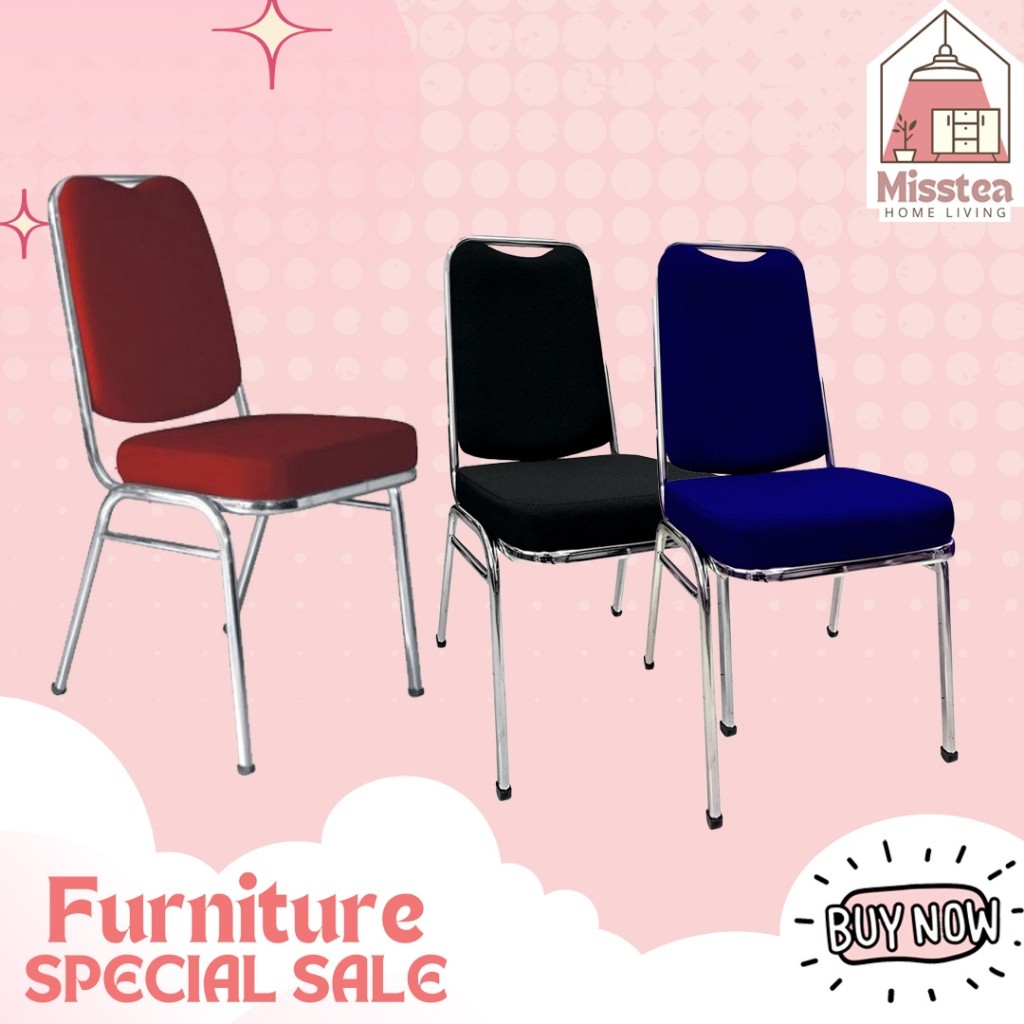 SHOB.SHOP KINGDOM FUTURA MODEL STACKING IRON CHAIR / STOOLS / STACKING / PARTY / STUDY / EATING / ME