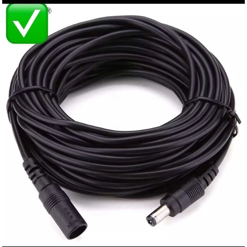 ส่งไว ประกัน1ปีเต็ม! DC 1M 3M 5M 10M 2.1มม.X 5.5มม.ปลั๊ก12V สายไฟบ้านกล้องวงจรปิด LED Strip