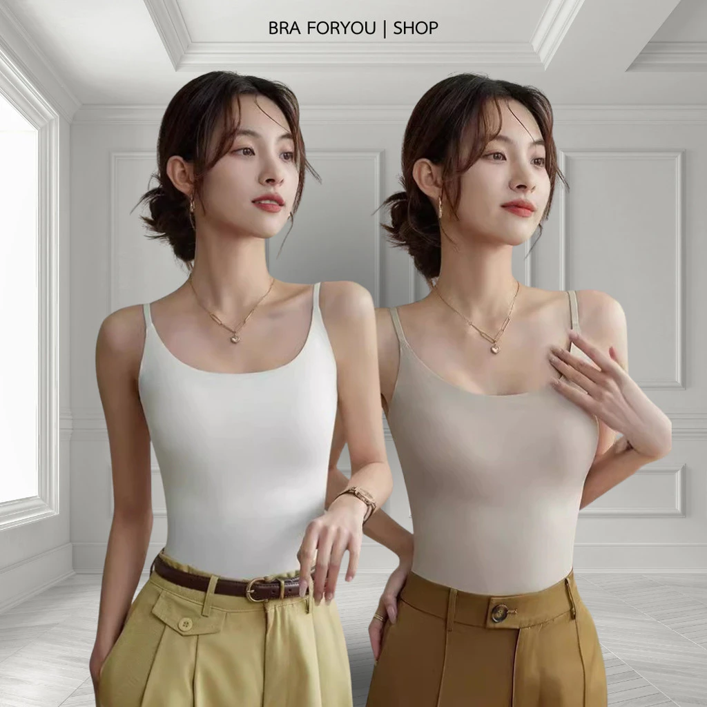 Bra Foryou สายเดี่ยวสีพื้น ไร้รอยต่อ ไร้ขอบ เสริมฟองน้ำโชว์แผ่นหลังเพรียวบาง (6631)