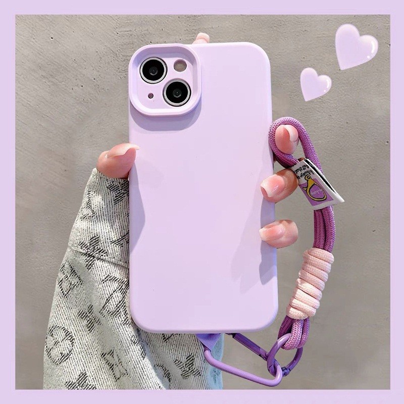 สําหรับOppo Reno 13 14 Pro Plus 12 11 10 11F 12F 13F 14F 6 7 8 Z 7Z 8Z 8T 6Z 4G 5GกันกระแทกSolid Lanyard Chain Candy Jelly Softเคสโทรศัพท์