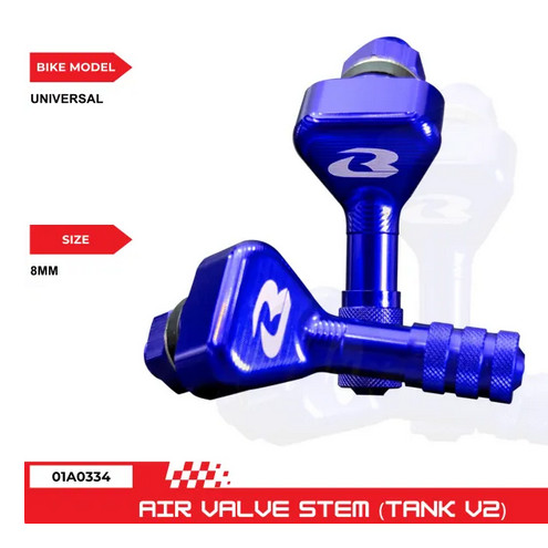 RCB RACING BOY [ TANK V2 ] TUBELESS AIR VALVE STEMS TUBELESS VALVE HEAD KELAPA TIUB NUT[ 8MM/10MM ] - รูปที่ 3