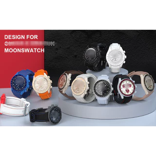 สายซิลิโคนปลายโค้ง 20 มม. สําหรับ Moonwatch - สายนาฬิกาสํารองกันน้ําและทนทาน | อุปกรณ์เสริมที่รองรับ พระเจ้าช่วย ราคาไม่แพง
