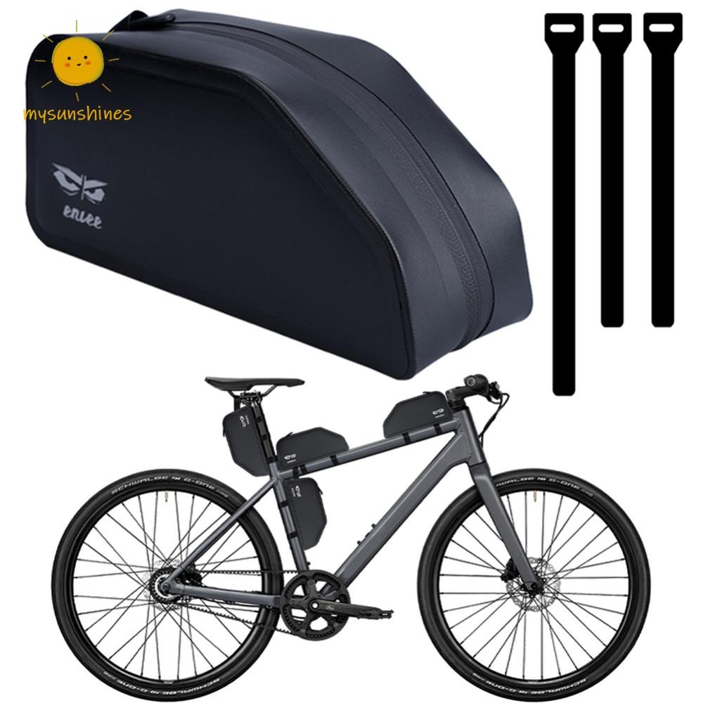 ☀นางสาว 1.5ล จักรยานท่อบนกระเป๋ากันน้ําขี่จักรยานเครื่องมือถุงเก็บขี่จักรยานด้านหน้ากระเป๋าสําหรับ จักรยานเสือภูเขา จักรยานถนนอุปกรณ์เส