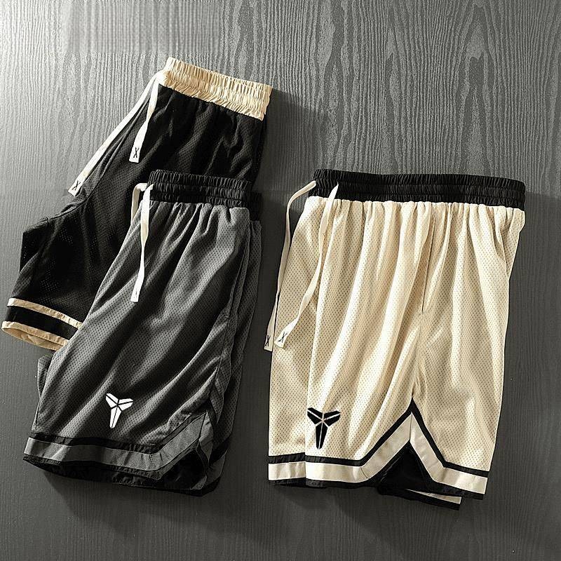 2025 American Basketball Casual Sports Loose Shorts Fitness Running Breathable Mesh Quick-Dry Pants 