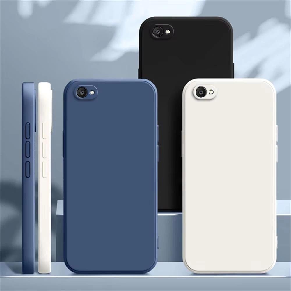 For iPhone 11 13 17 16 15 14 12 Pro Max 6 7 8 Plus XR XS Max SE ปลอกซิลิโคนเหลวขอบตรงนิ่มTPUป้องกันโทรศัพท์มือถือกรณี