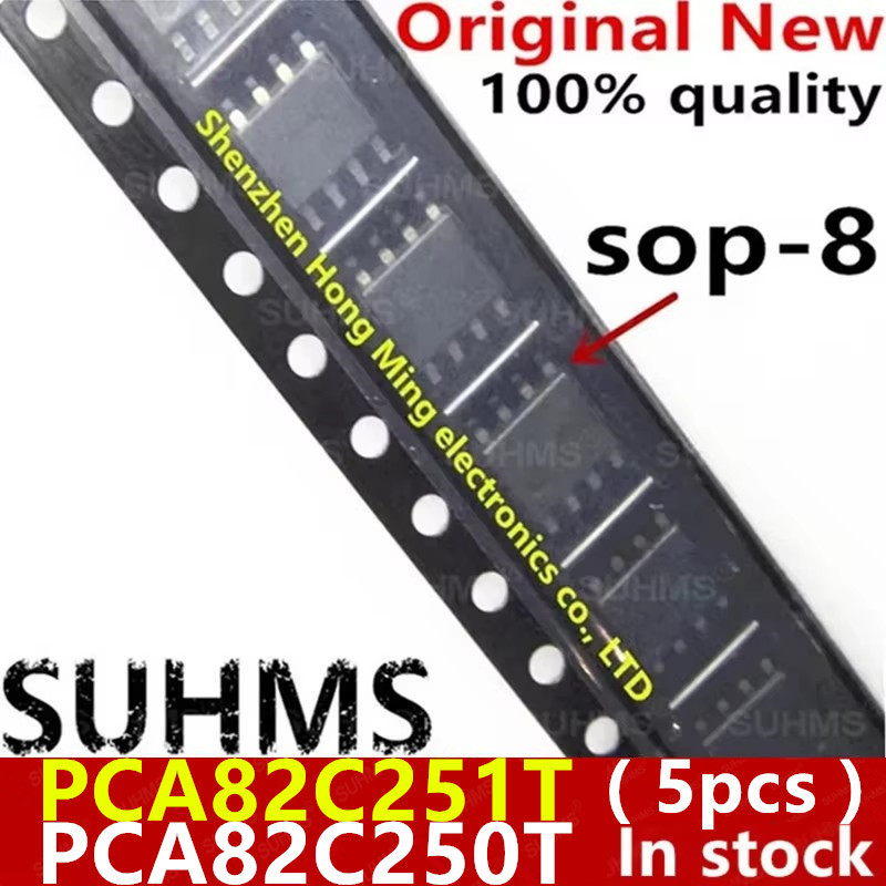 (5piece) 100% New PCA82C251T PCA82C251 A82C251 82C251 PCA82C250T PCA82C250 A82C250 sop-8 Chipset