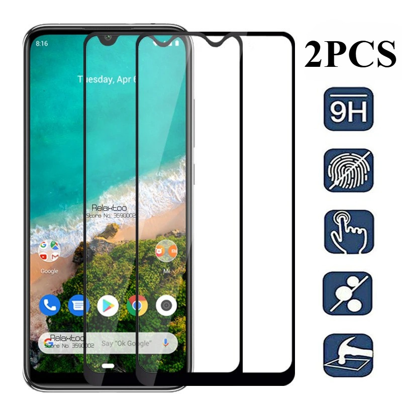 2PCS Anti Spy ความเป็นส่วนตัวกระจกนิรภัยฟิล์มสําหรับ iQOO U6 U5x U5e U5 ขอบสีดําน้ํามันหลักฐานป้องกั