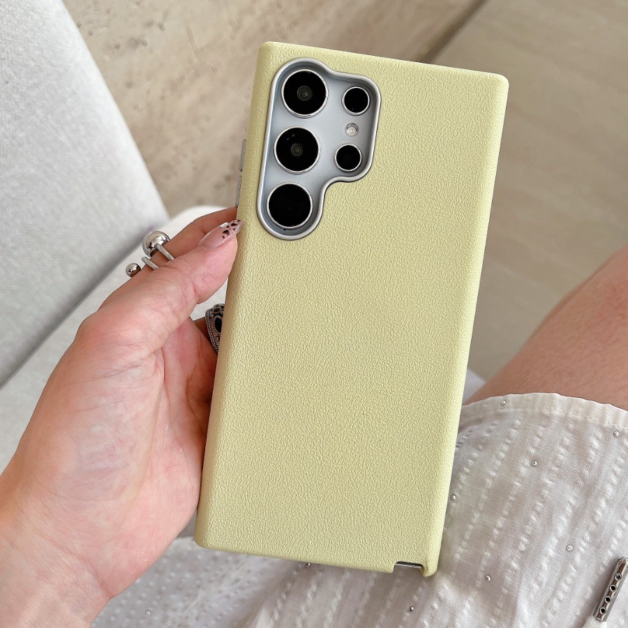 หรูหราหนังรูปแบบ Anti Shock สําหรับ Samsung S25 Ultra S25 S24 S23 S22 Ultra/Plus เคสโทรศัพท์ Matte สไตล์มินิมอลประณีตของขวัญเล็กๆเคสโทรศัพท์ - รูปที่ 7