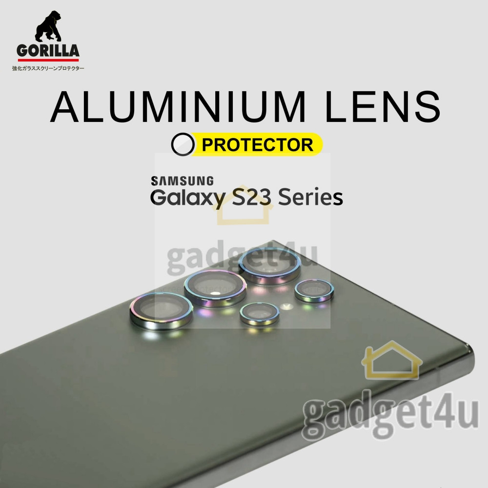 Gorilla Aluminium Lens ฟิล์มกระจกกล้อง Samsung Galaxy S23 Ultra / S22 Plus / S22
