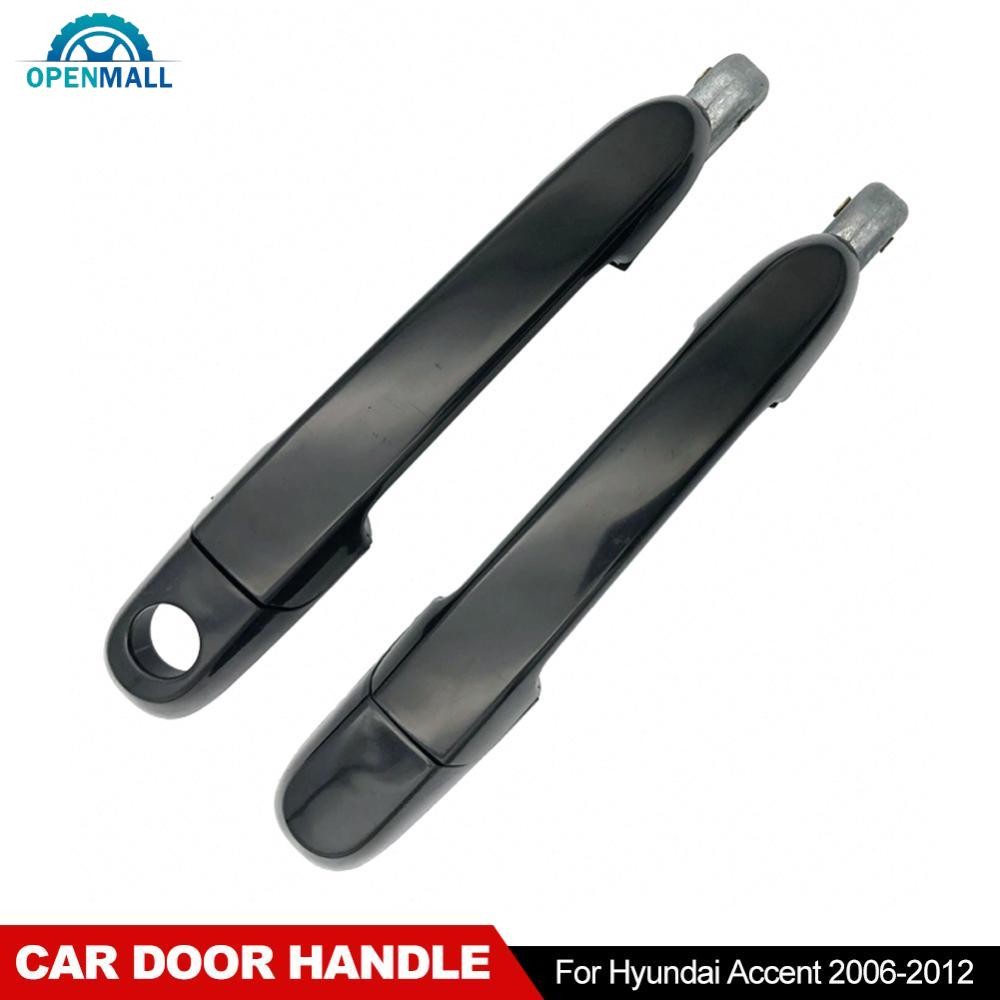 OPENMALL 1PC รถด้านนอกด้านนอกประตูด้านนอกด้านหน้าด้านหลังซ้ายขวาสําหรับ Hyundai Accent 2006-2012 M4Z