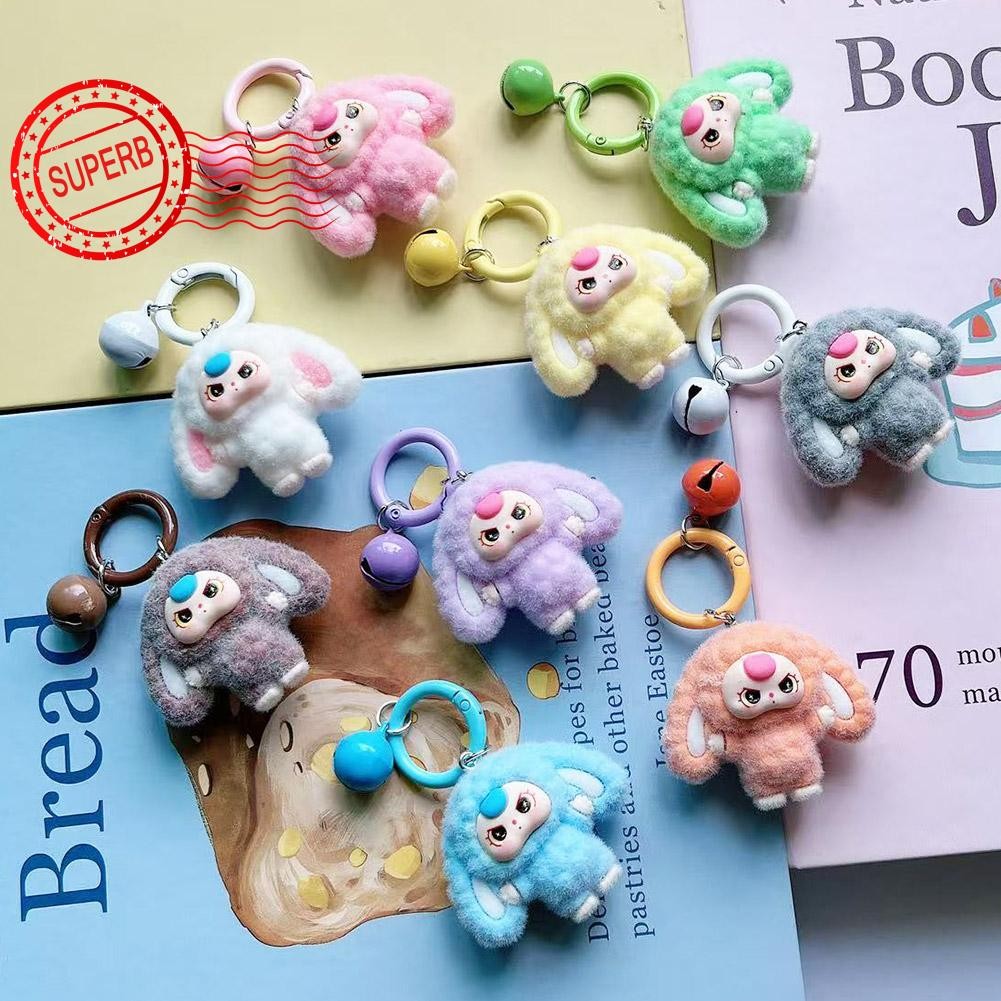 Bbt พวงกุญแจน่ารักการ์ตูน Flocked Babythree มือถือ Bb3 พวงกุญแจแขวนโทรศัพท์คู่ Charm Q3n5