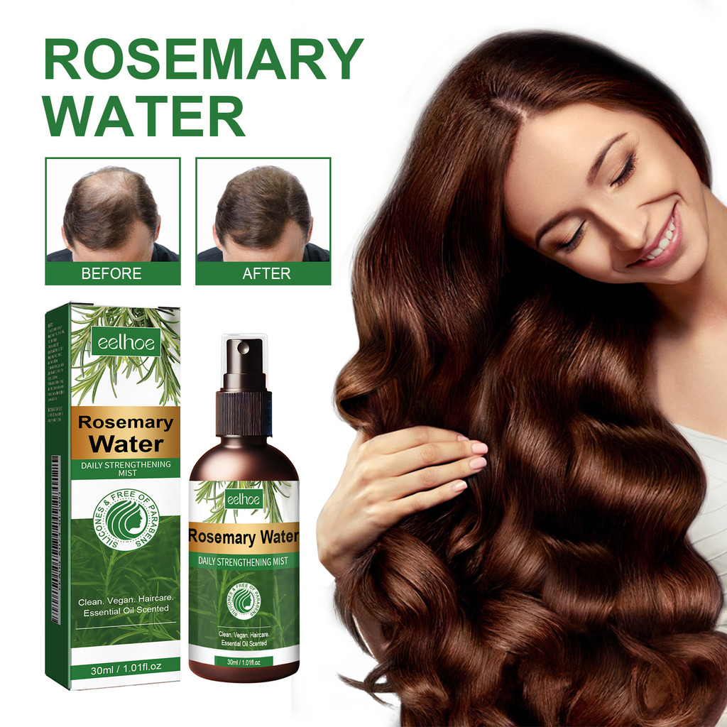 30Ml Rosemary Water Spray Daily Strengthening Mist เพื่อการเจริญเติบโตของเส้นผมที่เข้ารหัส