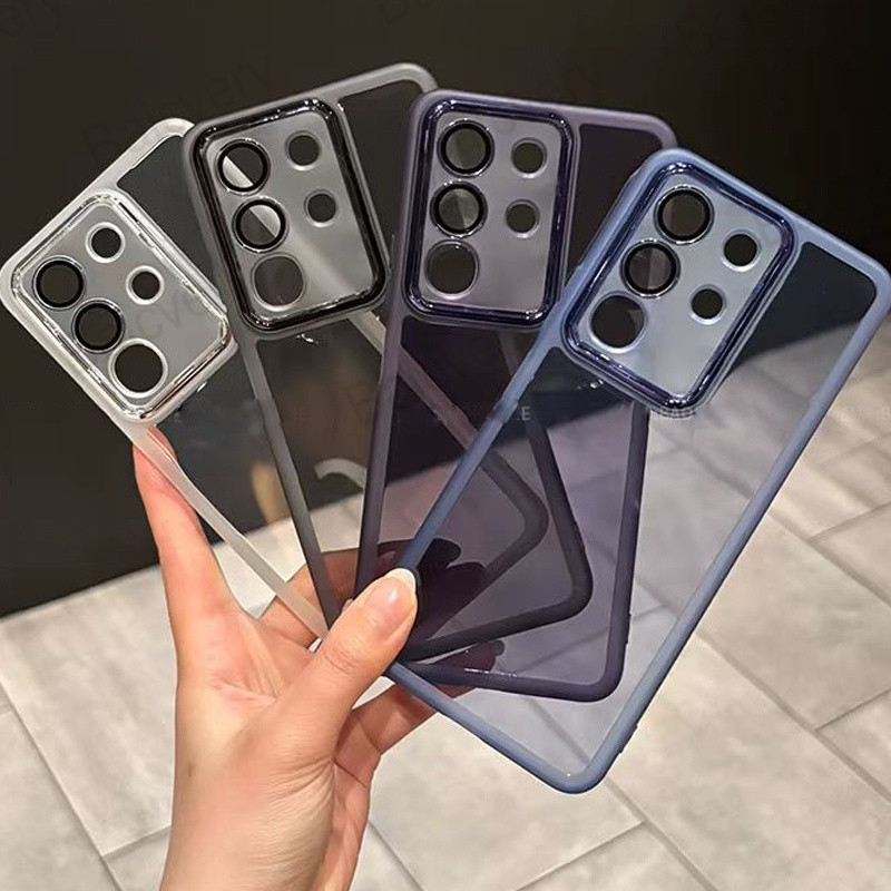 สําหรับ VIVO Y29 4G V2434 / T4X 5G V2437 สีสัน Anti-Drop กล้องเกราะป้องกันปกหลัง