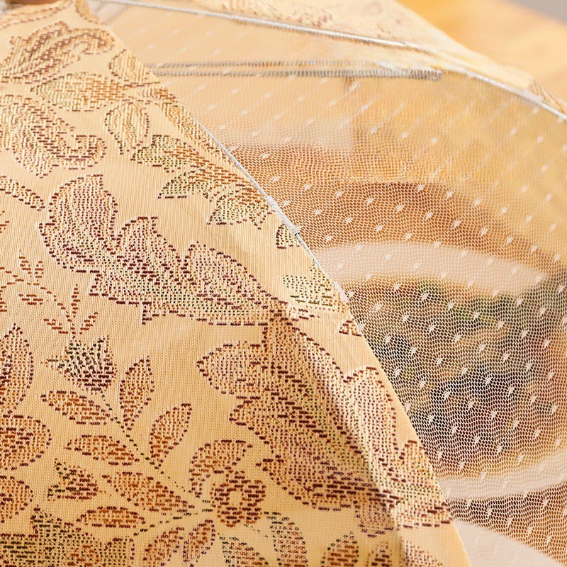 ฝาครอบอาหาร มุ้งครอบอาหาร ฝาชีครอบอาหาร มุ้งครอบอาหาร ป้องกันฝุ่น กันแมลง ขนาดใหญ่ ใช้ซ้ําได้ สีโปร่งใส พับเก็บได้ - รูปที่ 3