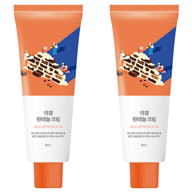 【K-Beauty】ROUND LAB Soybean Panthenol Cream 80ml x 2