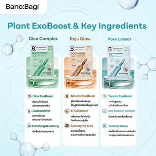 BANOBAGI Skin Booster Mask บาโนบากิ แผ่นมาสก์หน้า 25ml (Cica Complex/Pore Lesser/Reju Glow)