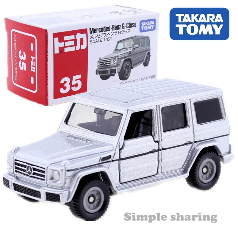 Takara Tomy Tomica No.35 Mercedes -Benz G-Class รถออฟโรดชุด 1/62 Miniature Diecast ของเล่นเด็กตลกตุ๊