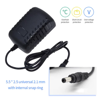 DCอะแดปเตอร์ 12V 2A Adapter 2000mA(DC5.5X2.5MM)มีไฟLED บอกสถานะ ประกันจ่ายไฟเต็ม อะแดปเตอร์ หัวแจ๊ค หม้อแปลงไฟ กล้องCCTV