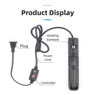 PIXELLY แท่งทําความร้อนตู้ปลา,จอแสดงผลดิจิตอล LCD ประหยัดพลังงานจอแสดงผลดิจิตอลแท่งความร้อน,ควบคุมอุณหภูมิภายนอก GR -Proof Glass Aquarium เครื่องทําความร้อนการใช้
