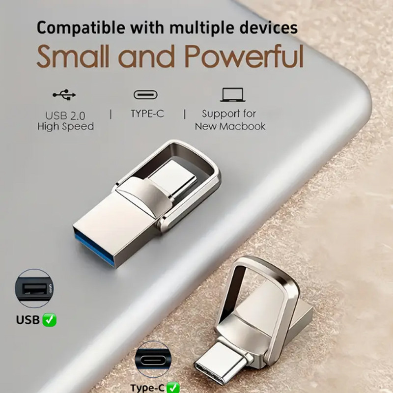 USB 3.1 C TYPE High-Speed Flash Memory Driver 2TB, 1TB, 512GB, 256GB, 128GB, 64GB, 32GB TYPE-C Two-in-One Thumb Driver, Essential สําหรับ Office Learning Storage U Disk, เหมาะสําหรับคอมพิวเตอร์โทรศัพท์มือถือ,เหมาะสําหรับ