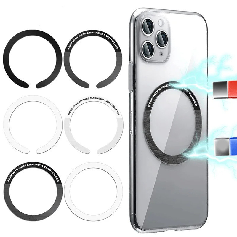Magnetic แหวนแม่เหล็ก แม่เหล็กติดโทรศัพท์ ติดเคส สติ๊กเกอร์แม่เหล็ก สติกเกอร์ด้านหลังโทรศัพท์มือถือ ทนทาน พกพาสะดวก