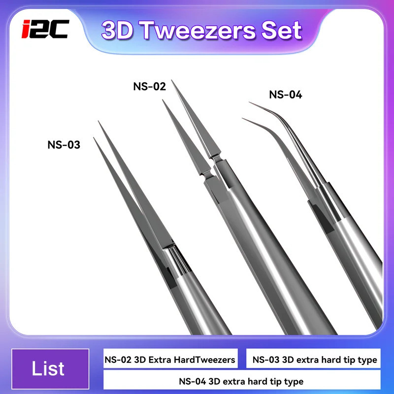 I2c NS-01/02/03/04 Extra Hard Type Super Alloy แหนบ 2.5D 3D Professional เครื่องมือบํารุงรักษาโทรศัพท์มือถือคอมพิวเตอร์ซ่อมเครื่องมือ