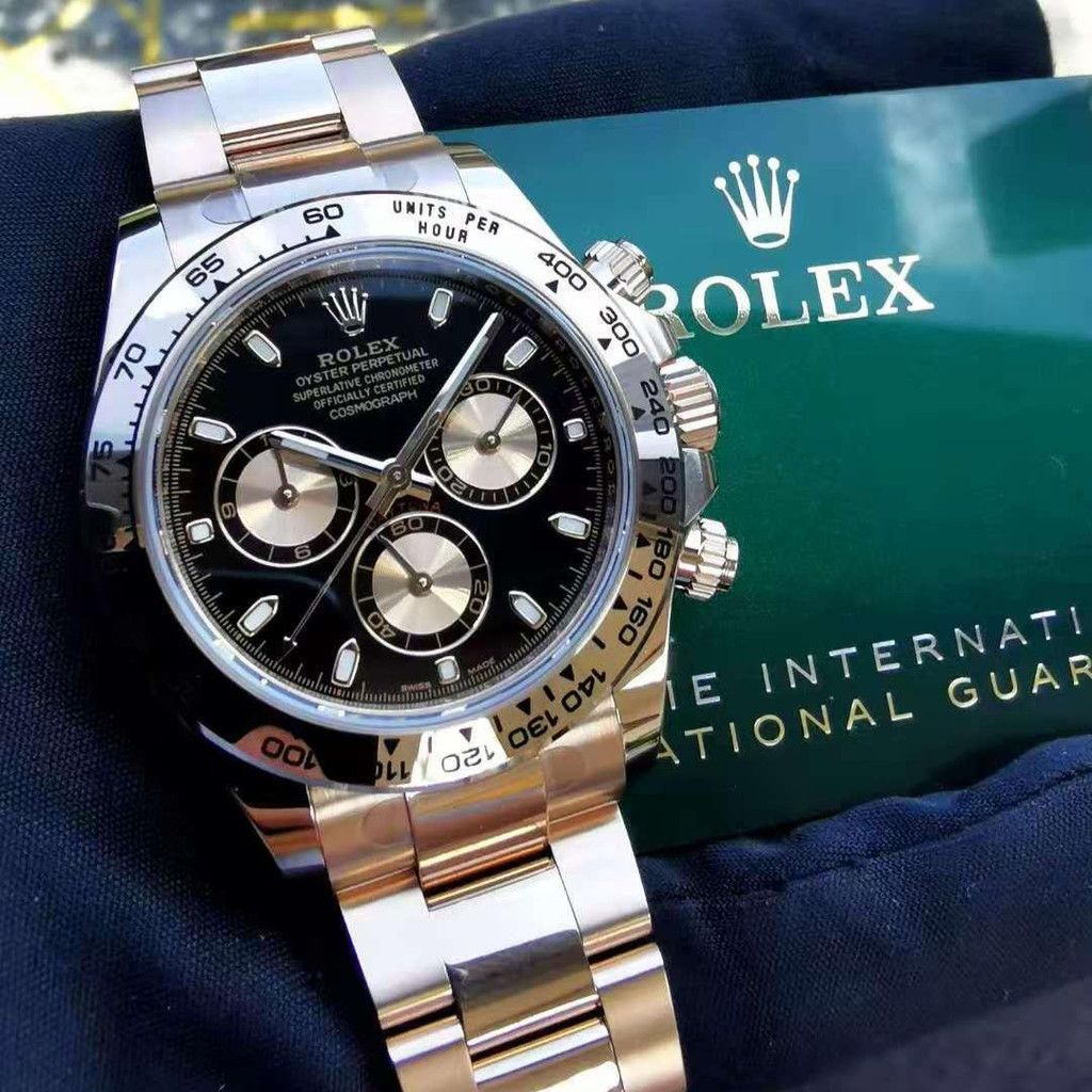 Rolex Rolex Rolex Rolex Rolex Daytona Automatic Mechanical นาฬิกาผู้ชาย116505หน้าดํา
