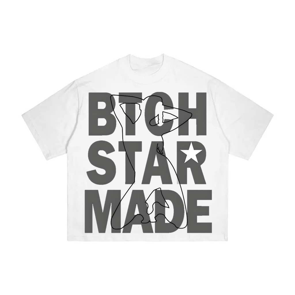 เสื้อยืด Oversize Boxy Genesis - Bet Star ผ้าฝ้ายคุณภาพสูง 24s คุณภาพสูง