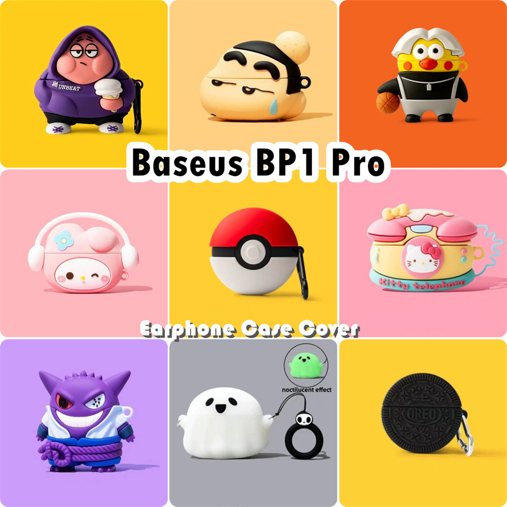 【Case Home】นําไปใช้กับ Baseus BP1 Pro เคส Case เคสหูฟัง การ์ตูนน่ารัก ซิลิโคนนุ่ม เคส เคสหูฟัง