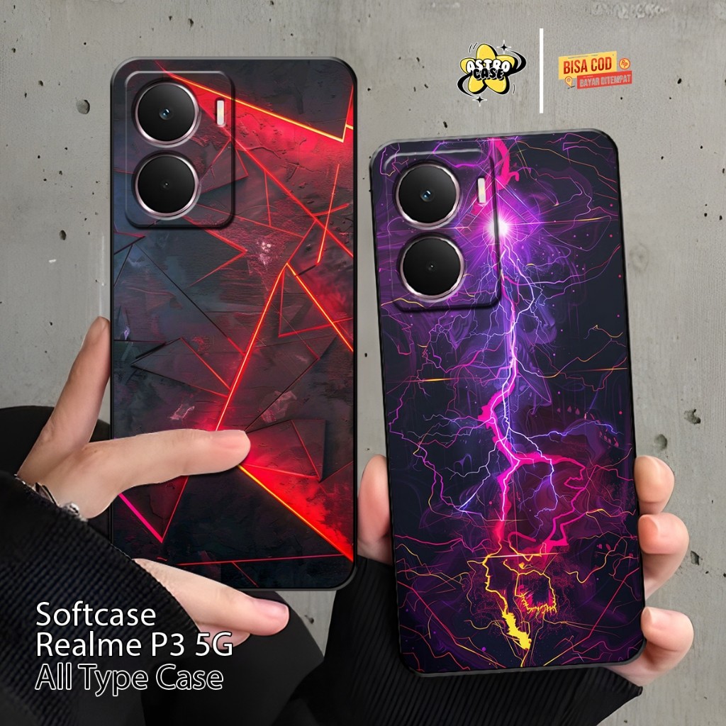 Realme P3 5G ใหม่พรีเมี่ยมหรูหราพิมพ์กรณี - Softcase Cool Motif Realme C71/Realme C75/Realme 14/Real