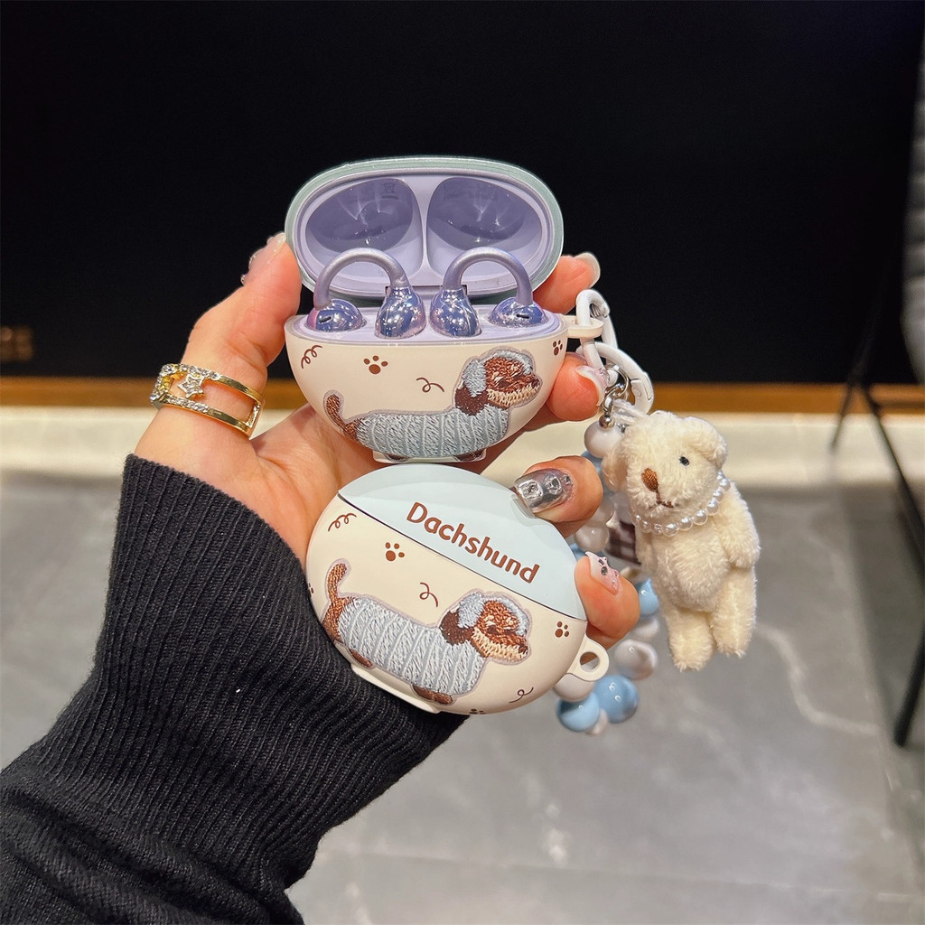 เด็กสีฟ้าดัชชุนฟรีคลิปหูฟังสําหรับ huawei freebuds6i 5i TPU soft case freebuds se2 se3 fun pro 4th g