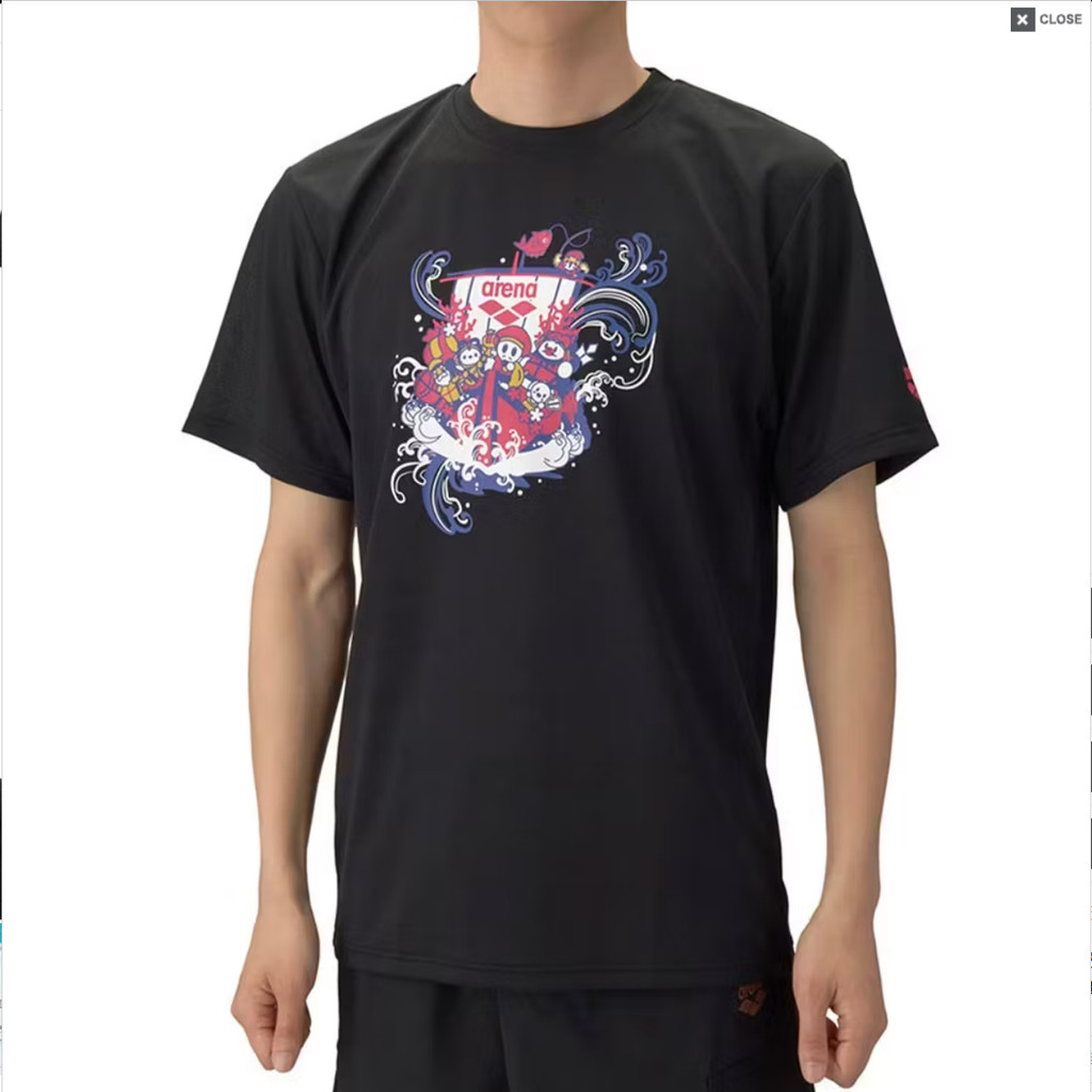 เสื้อยืดผ้าฝ้าย 100% ลูกเรือคอหลวม ระบายอากาศได้ดี เหมาะสำหรับกิจกรรมกลางแจ้งและการว่ายน้ำ AS5FHT04U