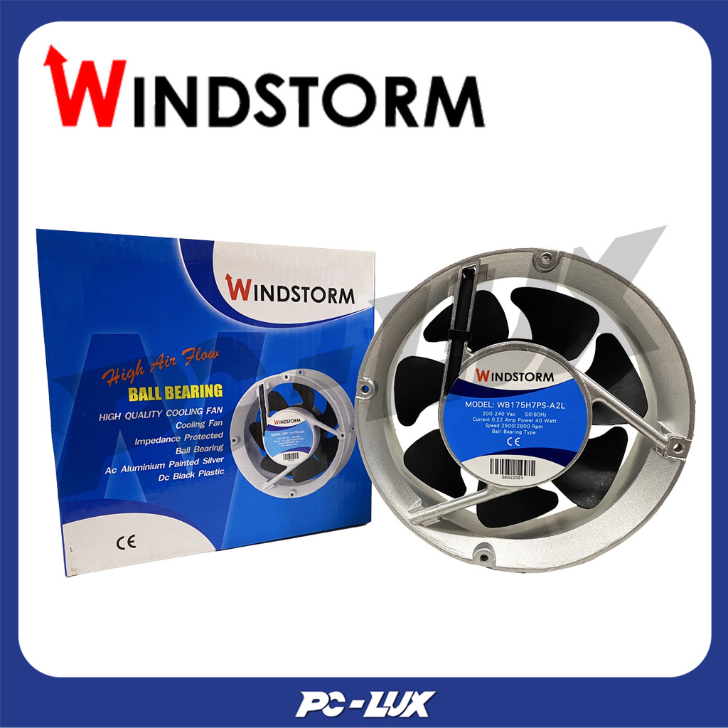 WINDSTORM พัดลมระบายอากาศ รุ่น WB175H7PS-A2L ขนาด 6 นิ้ว