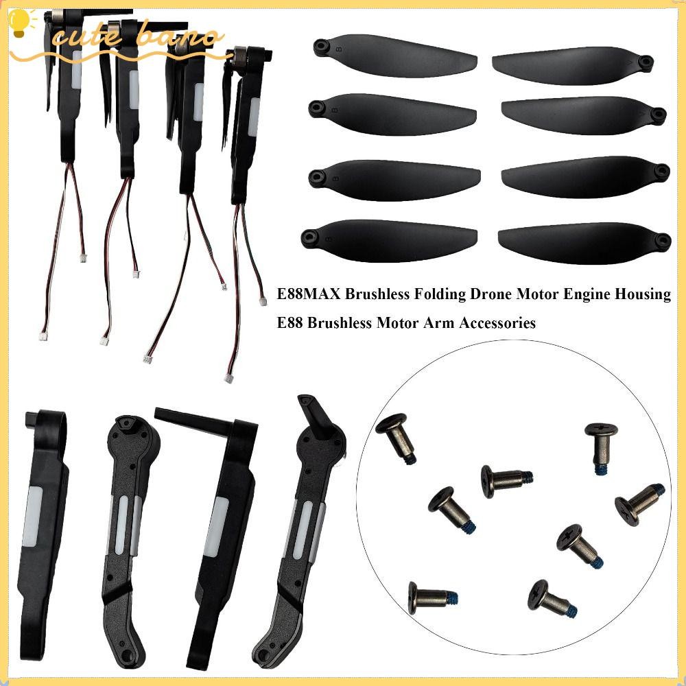 BANO แปรงโดรนพับได้, อะไหล่ 8 รูปแบบ E88MAX ไร้แปรงถ่าน, อุปกรณ์แขนมอเตอร์พลาสติก อุปกรณ์เครื่องยนต์มอเตอร์