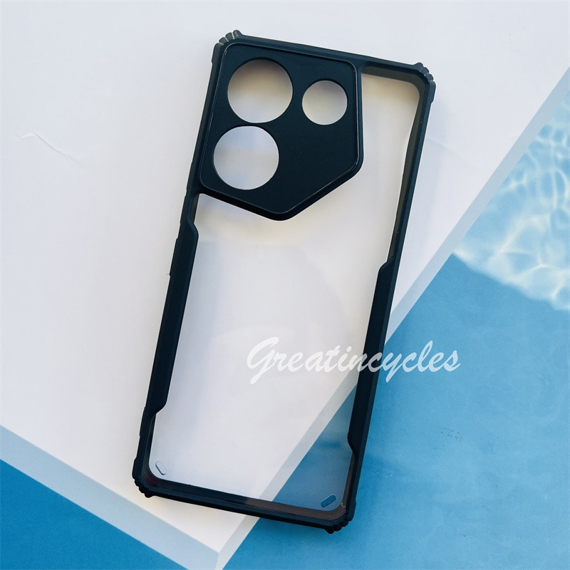 สําหรับ Tecno Camon 20 4G CK6N/ 20 Pro 4G CK7N/ 20 Pro 5G CK8N กันกระแทกโปร่งใสเต็มเลนส์ป้องกันเคสโท